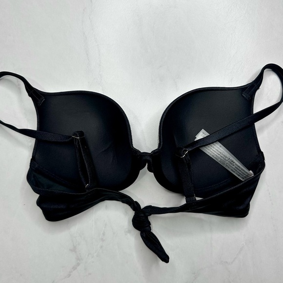 VS Very Sexy Shine Trim Push-Up Bikini Top Black 32C - Picture 8 of 9